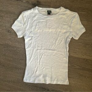 NWT XXS Wild Fable Light Blue Main Character Energy Short Sleeve Round Neck Tee